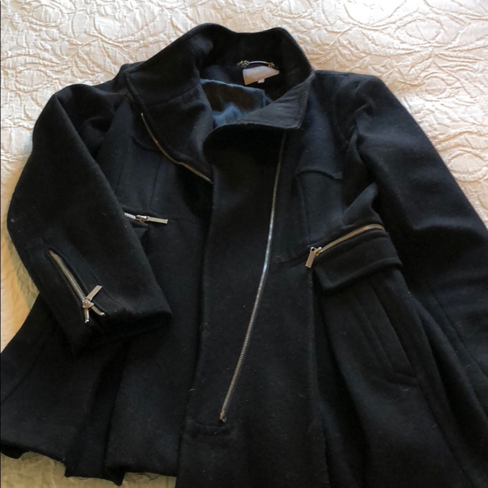 Black peacoat